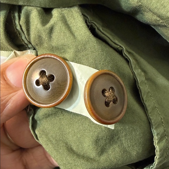 Lucky Brand Olive Green Utility Jacket with Waist Drawstring Size XSMALL - Picture 8 of 8